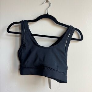 NWT Fabletics Black Bella High-Impact Sports Bra size S